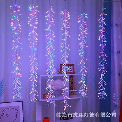 流led流雨灯瀑带鞭炮水灯窗星帘布户外防水园林亮化装SBW饰蜈蚣