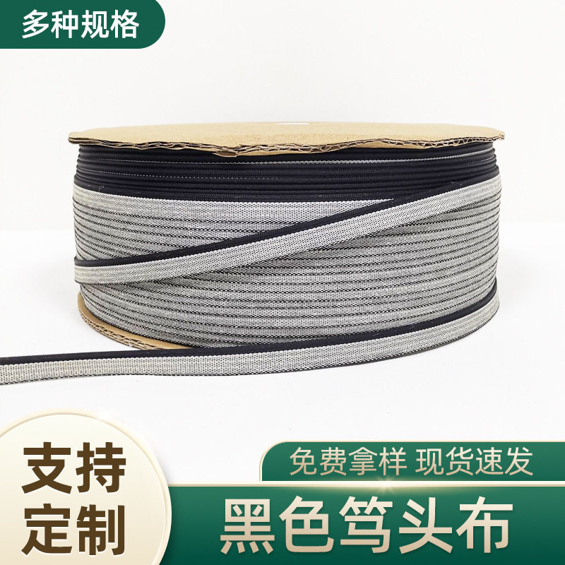 红黄笃头布红白黑彩书边带