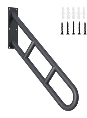 IKG户台阶扶外手壁黑挂式楼梯扶手色哑光车库扶手