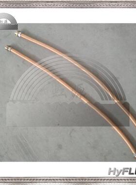 虹源牌铜波纹管长管软全细软管外丝螺纹喇叭口MQJ铜螺母螺帽