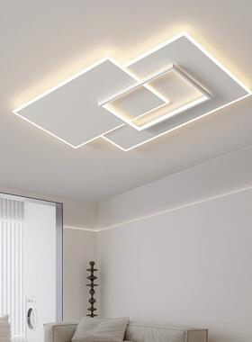 简现代长方形IPQ大气客厅le灯d温馨圆形卧新款室房间灯约白色吸顶