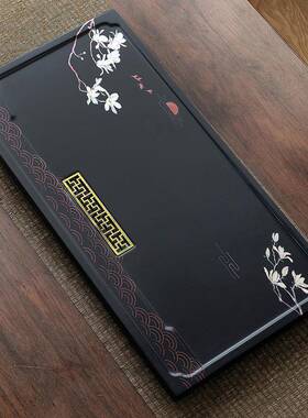 新款茶盘家中用CP-320整套直整块一简约长方形茶台新式轻奢办公室