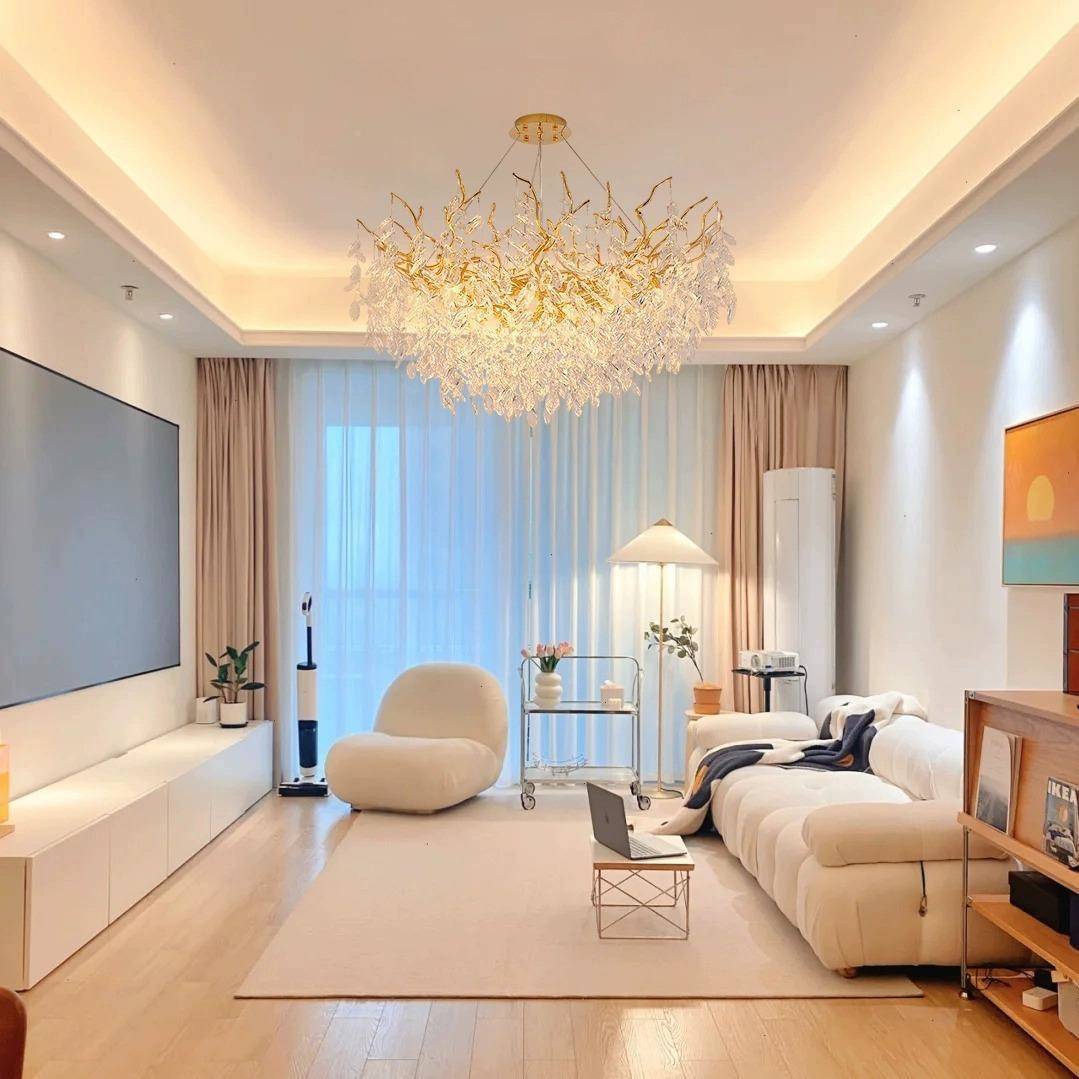 轻厚奢晶客厅624k9水灯豪法式餐厅书房卧室华加铝材枝形吊灯