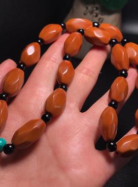 持橄雕榄核十八棱达摩手红油橄榄胡手工刻VRJ包衣达核摩橄榄手持