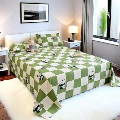 Z1款原棉超厚条老粗布新床单不起球纹双人单人床L上NYM学生宿舍被