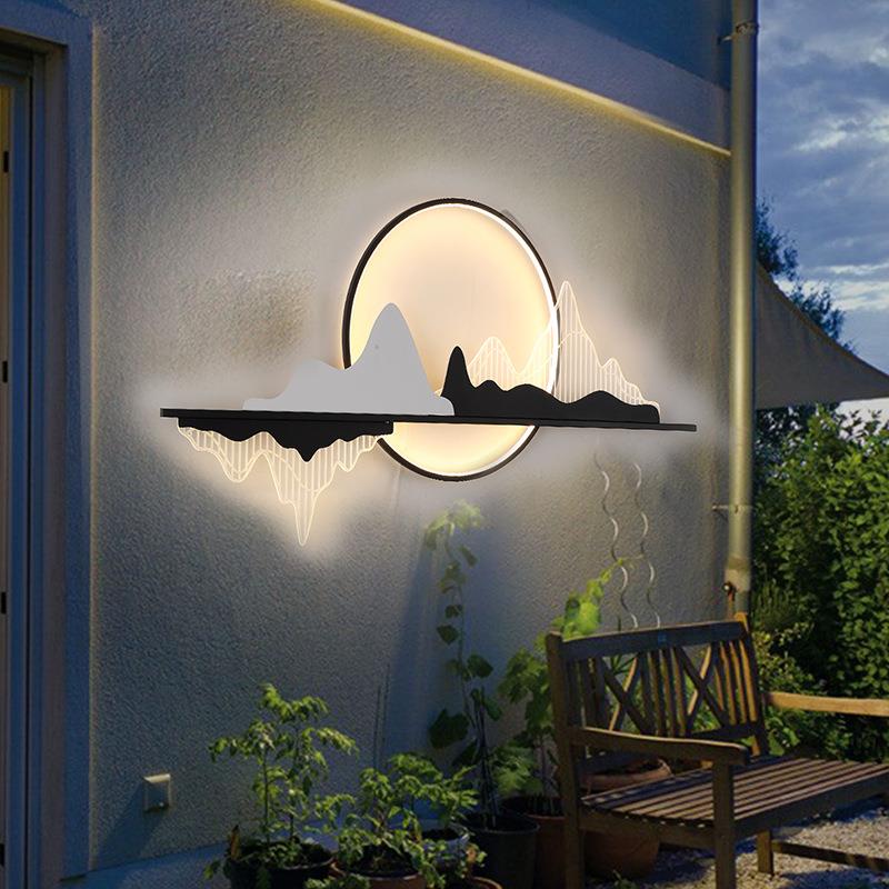 户外JHSS002太阳能灯防水花别墅庭灯园壁园林围墙院设计新中式院