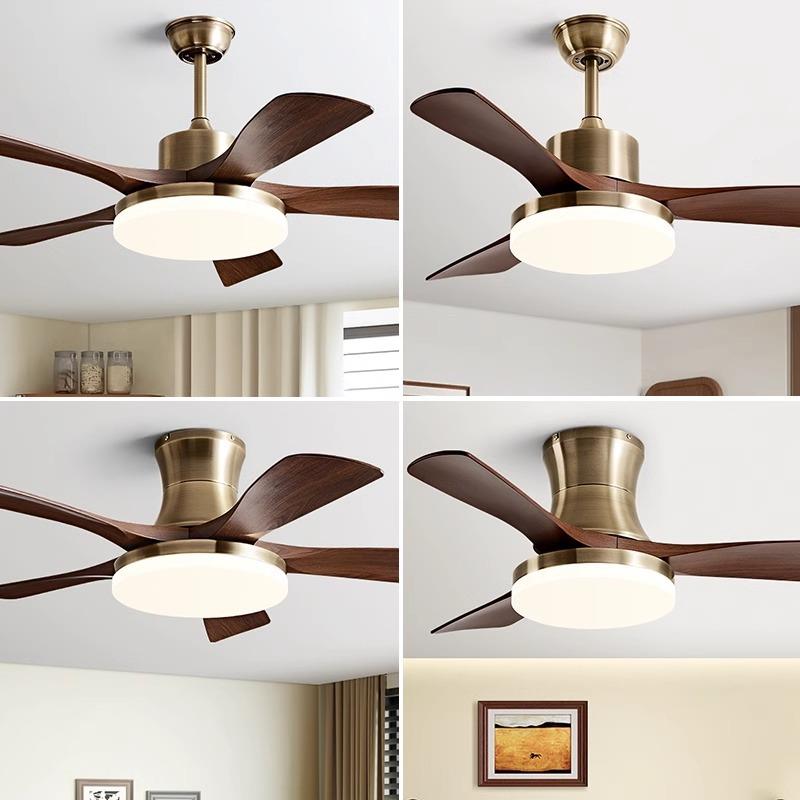 新具731款扇大气吊灯客厅餐厅带灯复风扇吊灯家用古中山灯风扇灯