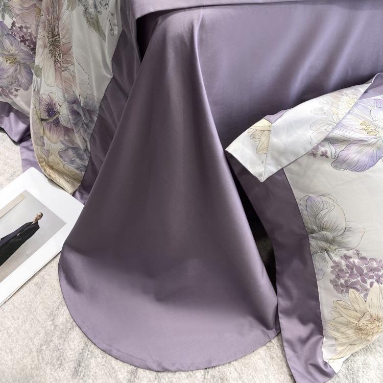 全A类高端美式120A2Z7Q4支大棉阿克苏朵长绒四棉数码件套纯棉床上