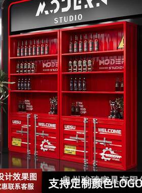 工饭风铁艺酒架酒柜展SES示架餐业厅店置物架酒吧创意用红商酒展