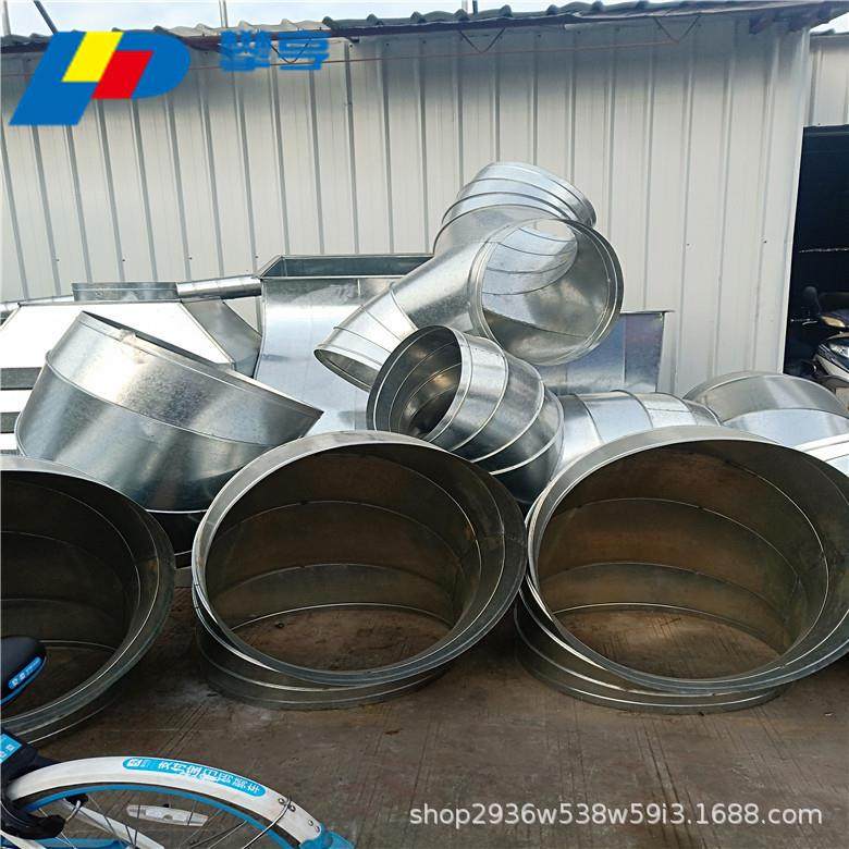 螺旋管镀螺旋锌管白铁皮风通风管道配件排气管静音音管651排静烟