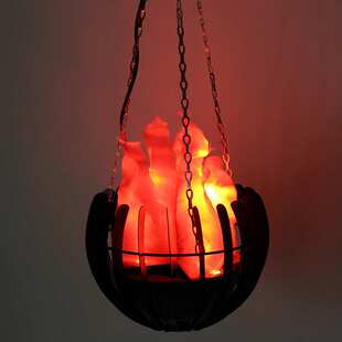 大量现货 酒吧KTV专用吊式仿真LED电子火盆灯 圣诞节装饰铁盆灯