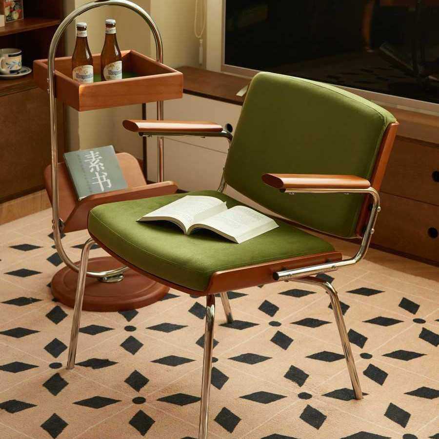 北欧单人椅子中古餐椅休闲椅家用小户型靠背椅阳台简约复古沙发椅,模玩/动漫/周边/娃圈三坑/桌游,模型制作工具/辅料耗材,淘宝优惠券,粉丝福利购,淘宝优惠卷