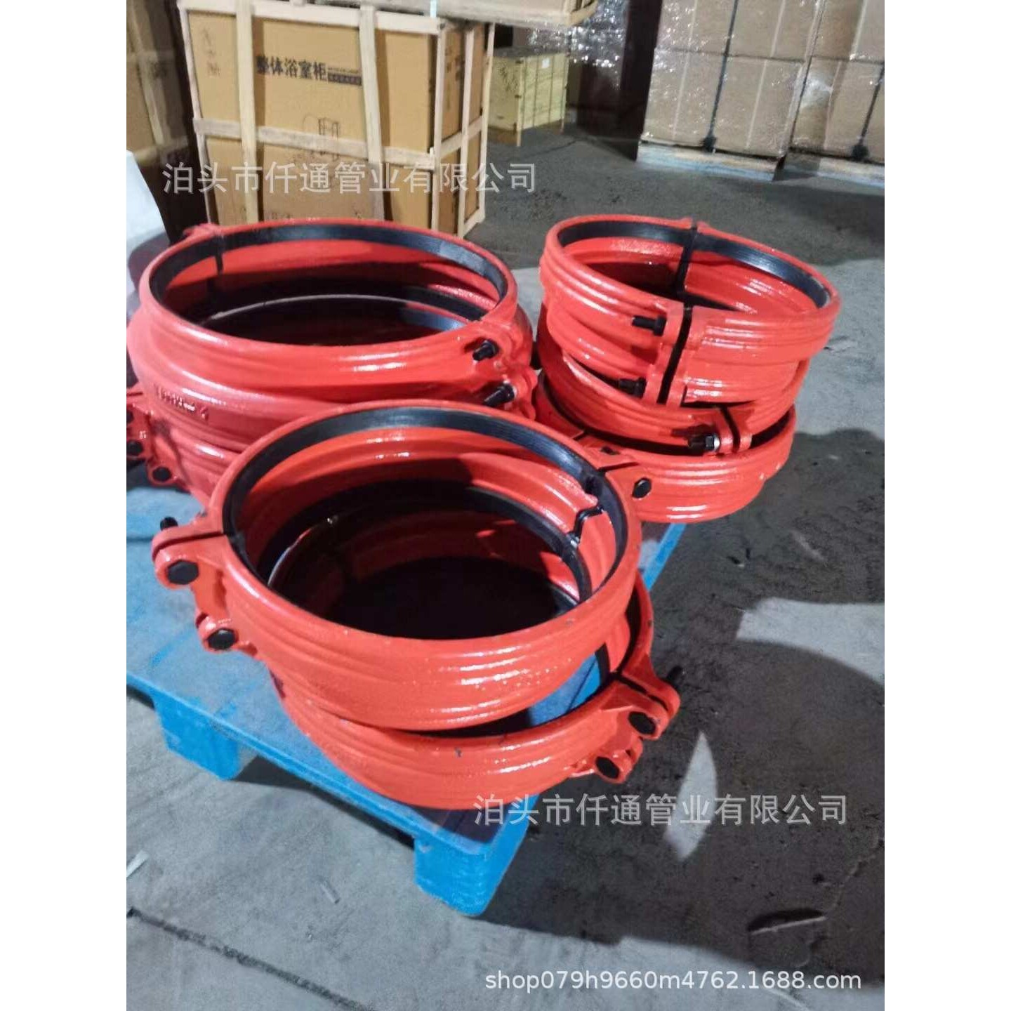 大小头抢修接PE管水管接头PVC球磨管承插口变径哈夫节抱箍堵漏器