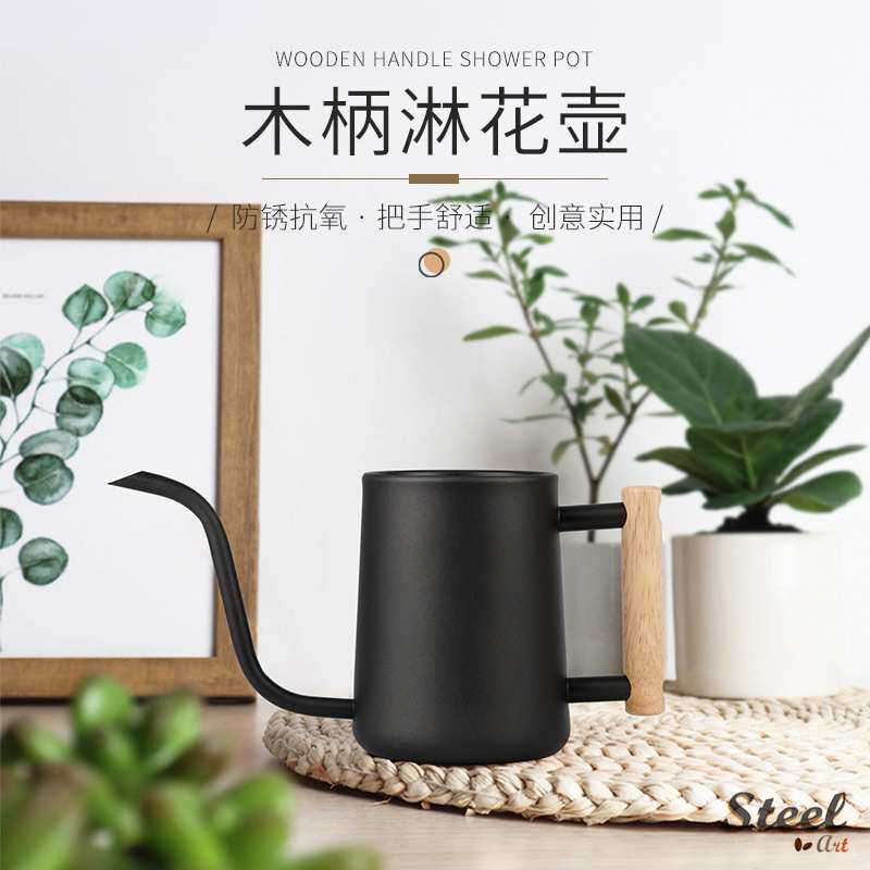 钢艺厂家直供不锈钢浇花壶洒水壶ins长嘴家用大容量淋花壶园艺壶