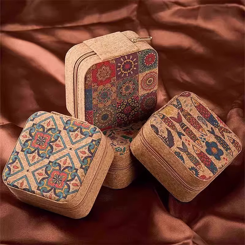 复古精致小巧首饰盒耳钉耳环戒指项链饰品旅行收纳盒便携式简约盒,收纳整理,首饰盒,淘宝优惠券,粉丝福利购,淘宝优惠卷