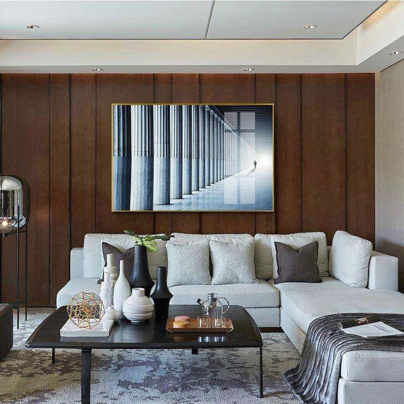 一路向前现代黑白工业风创意空间装饰画设计师样板房办公室挂画