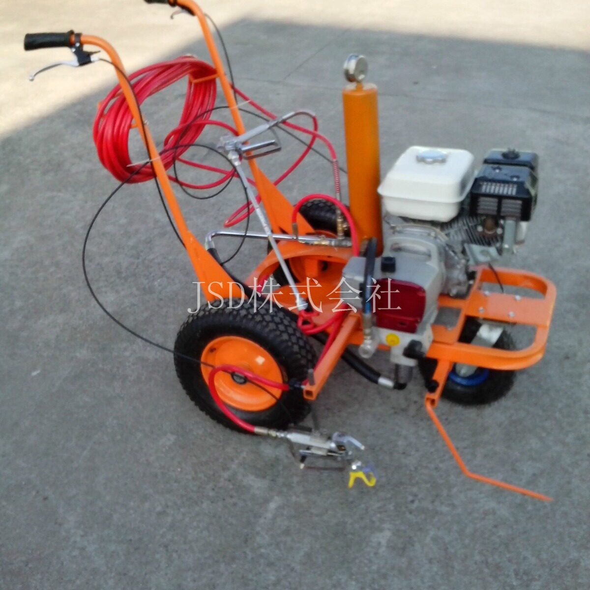 手推冷喷标线机道路划线机，