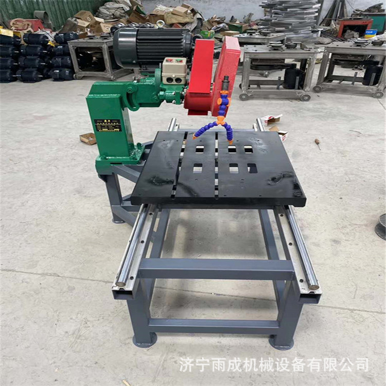 水磨石方砖电动切边倒角机