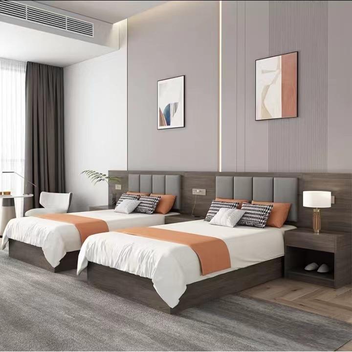 M&宾馆家具标间全套旅馆客房床酒店单双人床出租公寓民宿床可