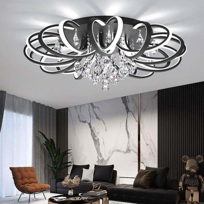 厅简主灯2025年新款具轻奢现代约大气水晶吸顶Z8433灯个性房间客