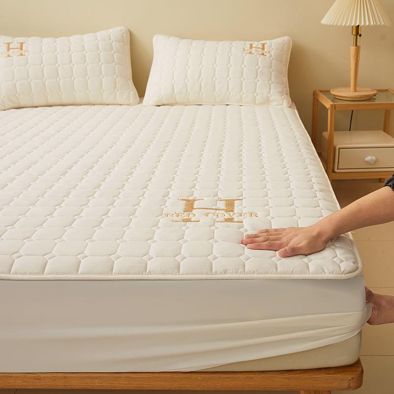 A类大豆纤维夹棉床笠单件2023新款防尘床罩床垫保护罩席梦思床套