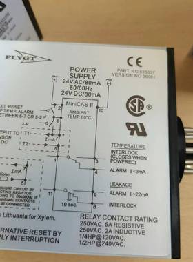 赛莱默飞力ITTXylem水泵配件，FLYGT水泵配件保护器MINICASII