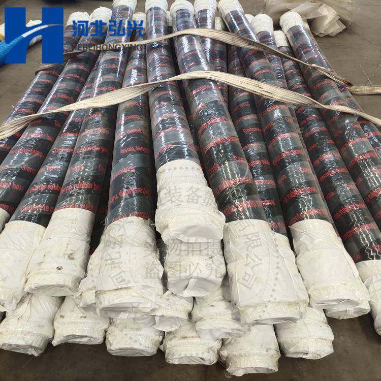 湿喷机软管DN80*6米钢丝加强耐磨软管铁建五新喷浆机胶圈