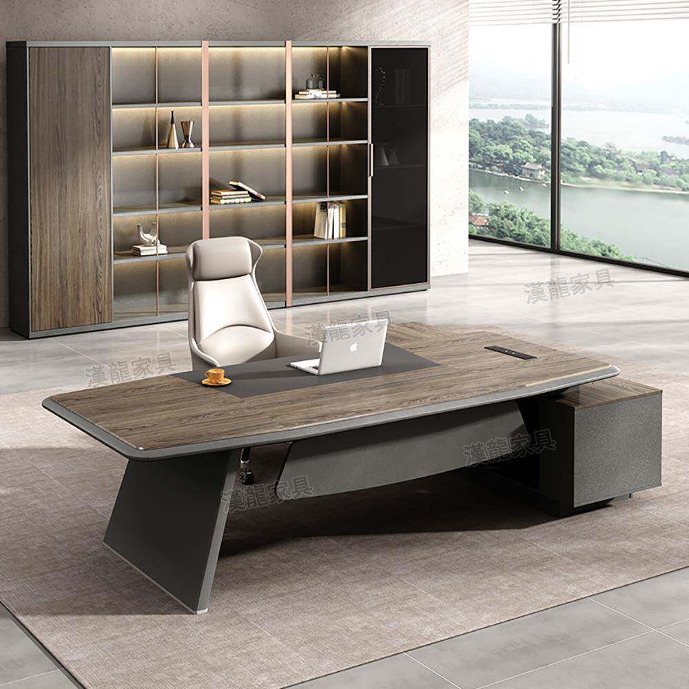 老板办公桌椅组合简约现代高档轻奢总裁桌办公室大班台经理主管桌
