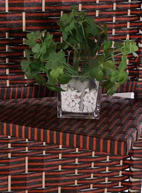 6R编移动屏风隔断简易折叠客厅玄关置物折屏简约木中86242式实藤