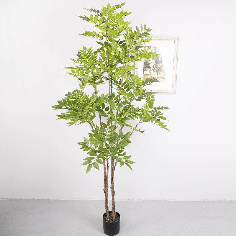 大真仿OLF-5510香椿树装饰落地绿植假树盆栽室内型橱窗植物香树仿