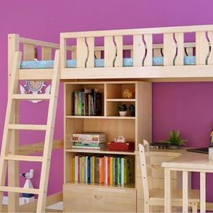 高架床实木上床下桌儿童组床功能多组床实合木床高低KUS合床公寓