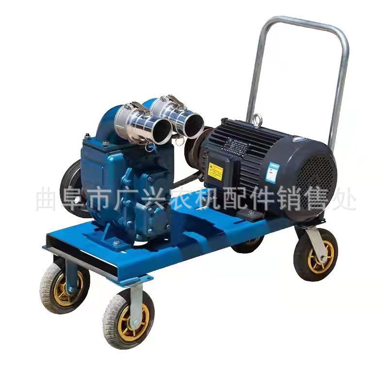 养猪场小型移动抽粪泵排污