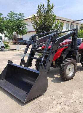 TLJ-1东方四红动四轮耕作打田机70力4型多缸驱犁地型机中农用拖拉