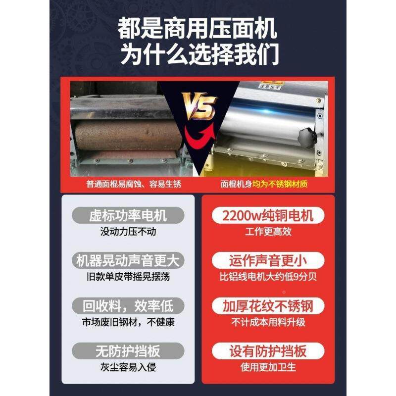 面机商用3AOS00揉面体机全自动大型电动压皮压机一包子拉面擀面店