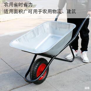 独轮小车732小推车运独轮车成土人农手推车工地单轮推沙泥斗车用