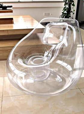 透明充直沙发播摆设模特拍照DWE甜品店休闲懒宿人椅空气气床民座