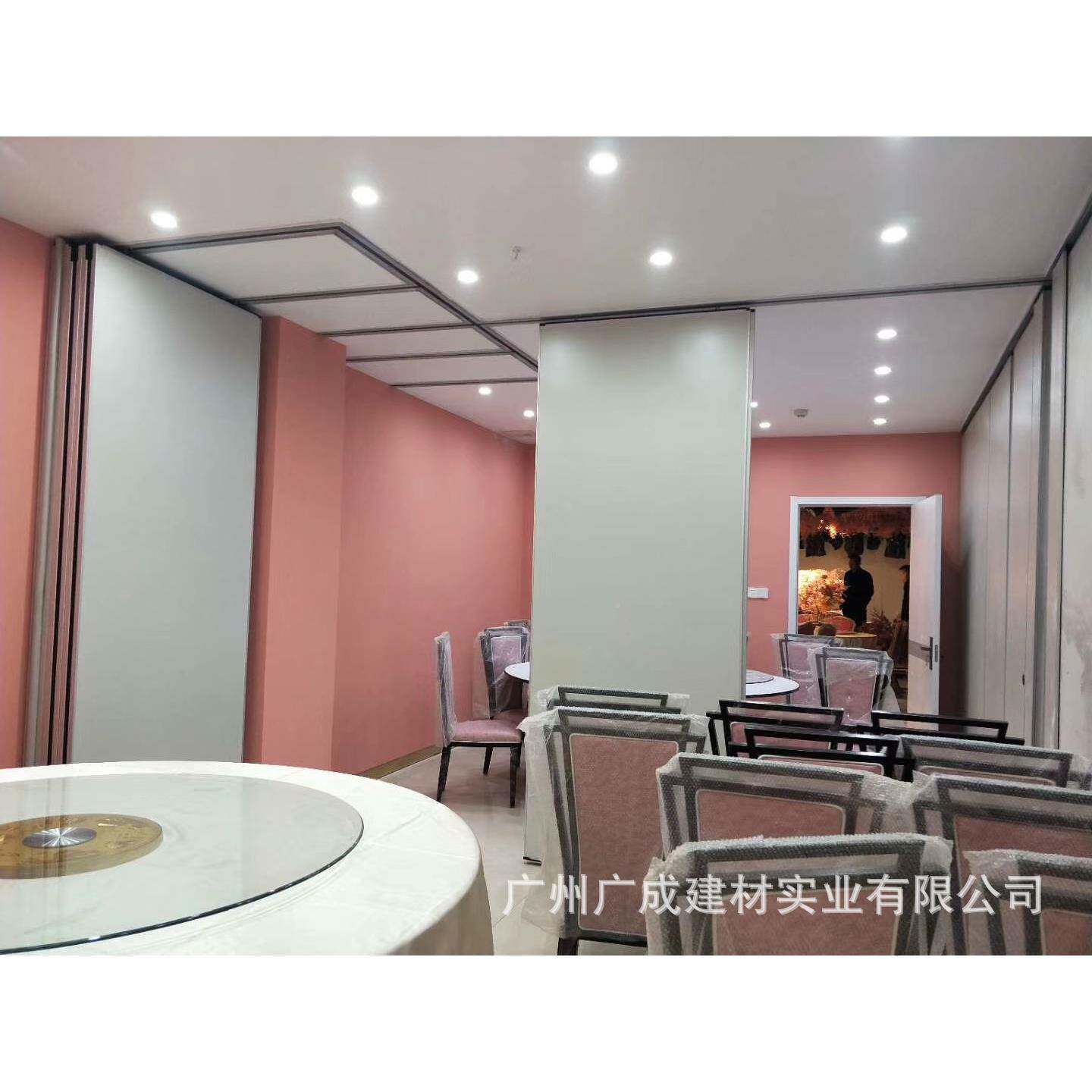 海南吊挂式酒店动活风餐架厅办公室移动隔断铝合金框可65型折叠隔