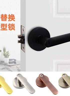 家三杆执手房门锁单舌锁执手锁卧室房卫生间杆三式门锁球形JM09-1