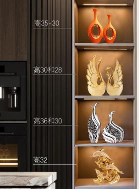 cncfN7FD客式现代轻奢厅电视柜玄关酒柜装饰摆件高品档欧工