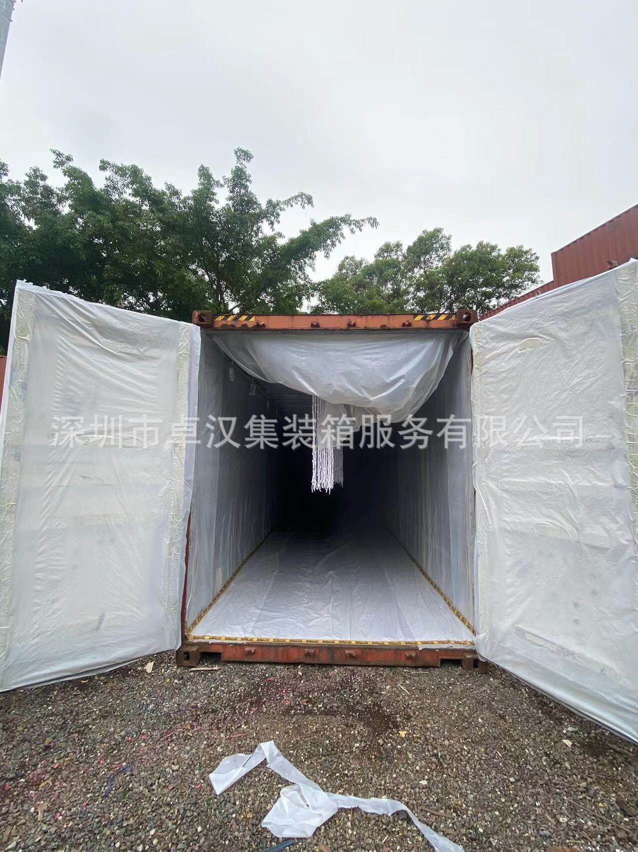 集装箱衣架制作 服装进出口专用集装箱