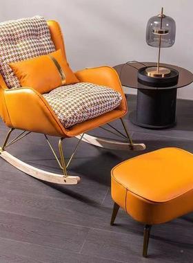 摇椅成人休闲可躺摇摇沙发大人卧室椅躺椅休摇椅闲老人阳ALJ台懒