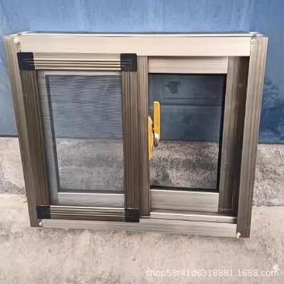 香槟色铝NXN合金推拉窗公透明玻璃窗装用自简约窗厕所家窗租房改