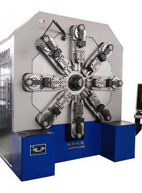 轮12-M100FTW3无凸弹簧机.0-10.0M新能源铜排铝排设备