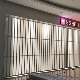 商场铝合金折折叠厂水晶折叠洗车房叠门门安门徽折YZL叠门