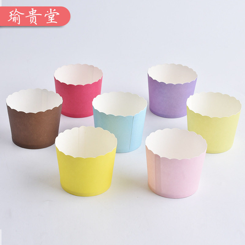 热销纯色食品级高温蛋糕马芬杯