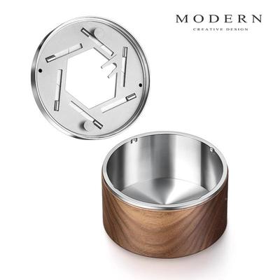 M默认项ODEN摩登不带锈钢R旋转烟灰盖缸轻奢高端大气创意家用客厅