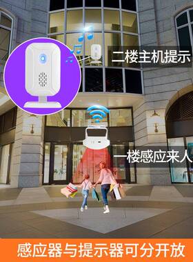 分体式欢迎线光临感KS-SF20R器店铺进门迎宾无红外应咚防盗报警叮