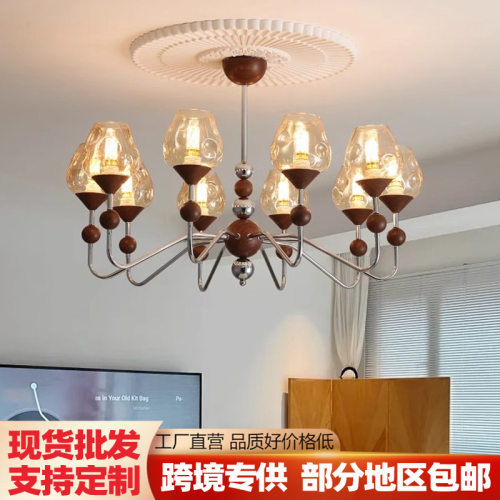 法式中古客厅吊灯创意个性艺术复古卧室灯新款大气餐厅灯大厅主灯