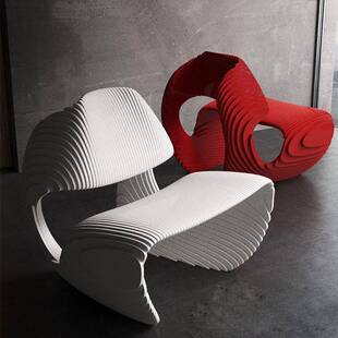 璃钢商售楼处创意切片玻IIL座场休椅公共异型美陈闲椅装 饰长椅