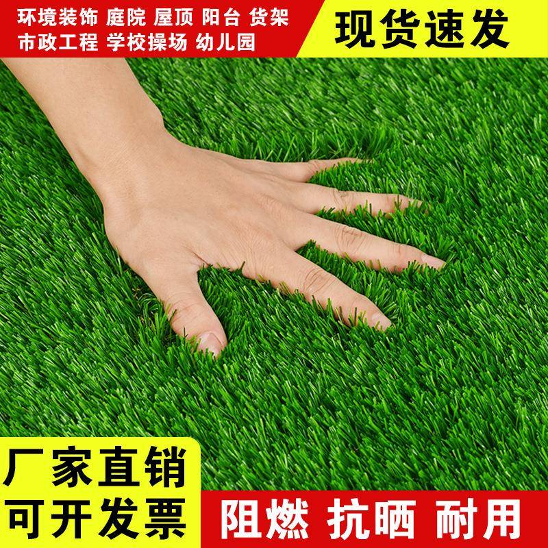 人造仿真草坪幼儿园户外人造地毯草人工塑料假草皮运动草休闲草坪